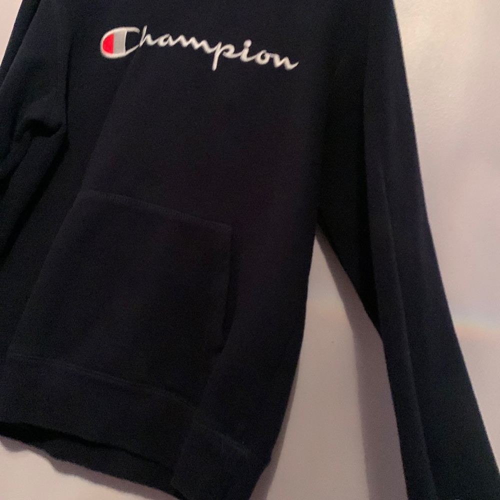 Navy blue champion hoodie